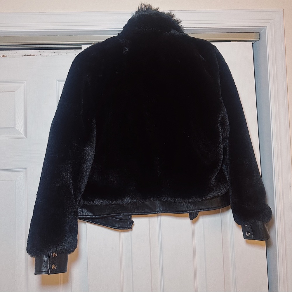 NEW‼️REVOLVE / BLANKNYC - Black Noise Coat (Size M) - Picture 4 of 11